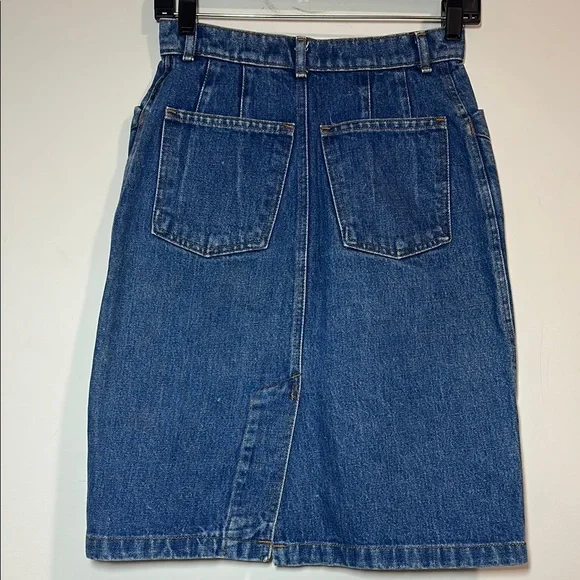 Vintage 90’s GAP Classic Blue Denim Pencil Skirt - Picture 6 of 7